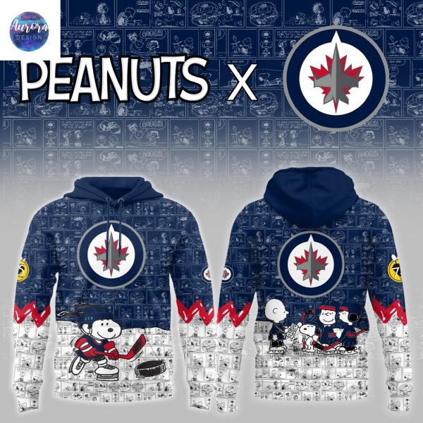 Winnipeg Jets x Peanuts Night 75th Years Hoodie