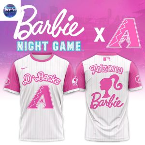 2025 Arizona Diamondbacks x Barbie Night Game 3D T-Shirt