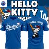 2025 Los Angeles Dodgers x Hello Kitty Night 3D T-Shirt – Pink