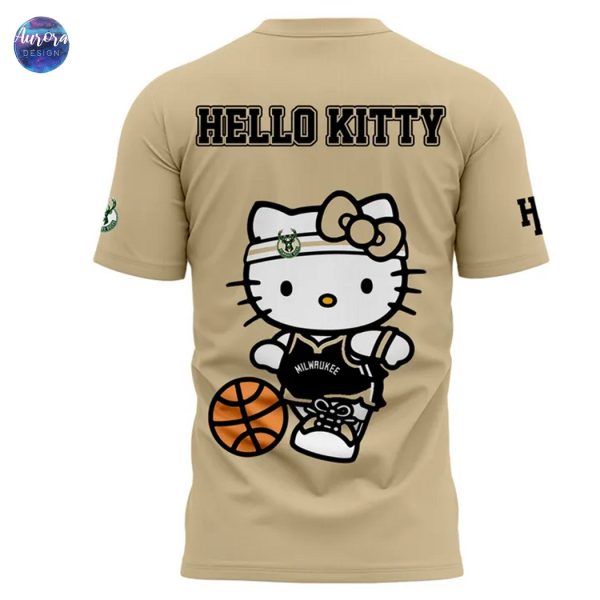 2025 Milwaukee Bucks x Hello Kitty Night 3D T-Shirt