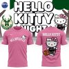 2025 Portland Trail Blazers x Hello Kitty Night 3D T-Shirt