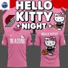 2025 Portland Trail Blazers x Hello Kitty Night 3D T-Shirt – Red