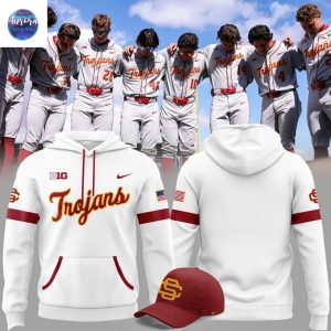 2025 USC Trojans Fight On Hoodie – White