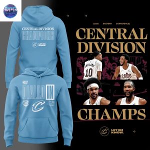 Cleveland Cavaliers Central Division Champions Hoodie – Red