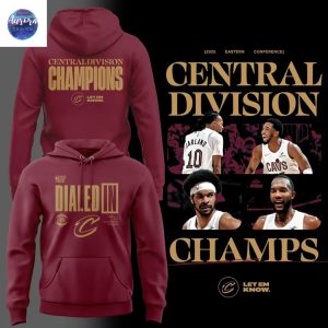 Cleveland Cavaliers Central Division Champions Hoodie – Red