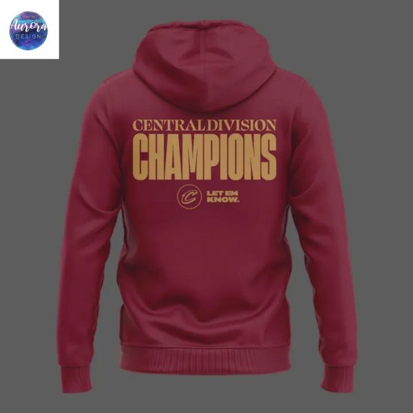 Cleveland Cavaliers Central Division Champions Hoodie – Red