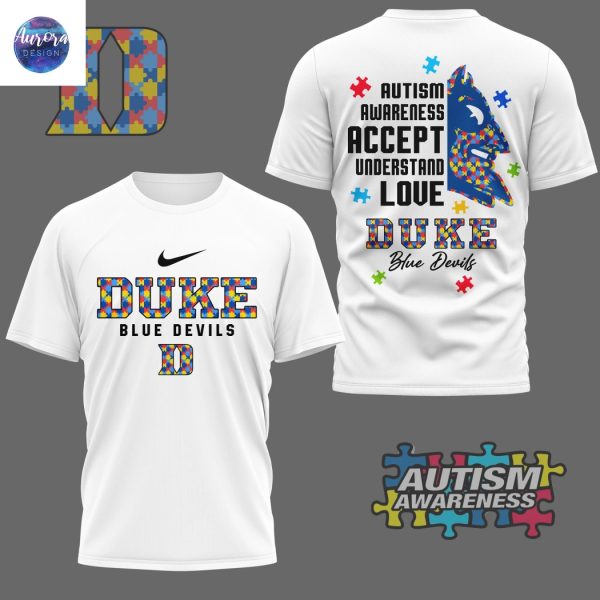 Duke Blue Devils x Autism Awareness 3D T-Shirt