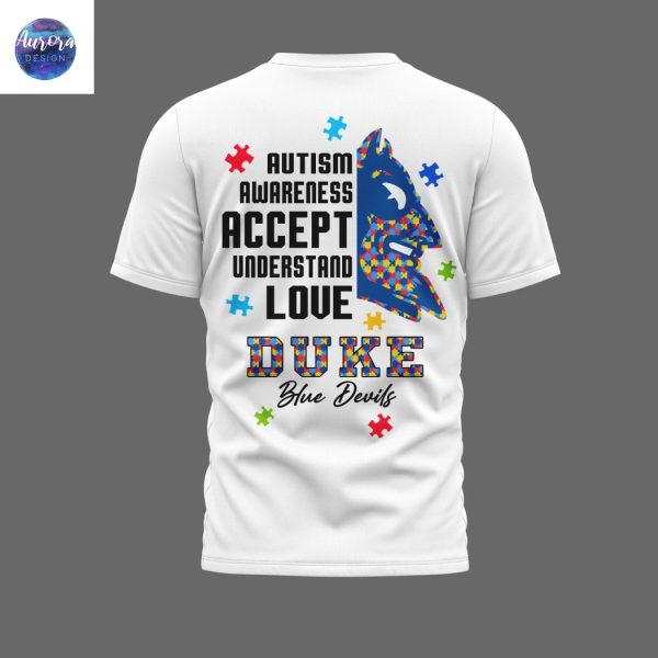 Duke Blue Devils x Autism Awareness 3D T-Shirt