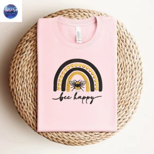 Embroidered Bee Bee Kind Happy Shirt