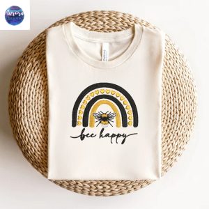 Embroidered Bee Bee Kind Happy Shirt