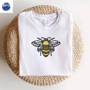 Embroidered Bee Mom Life Shirt