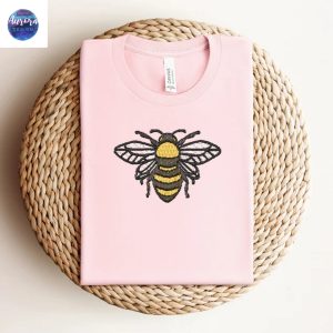 Embroidered Bee Mom Life Shirt