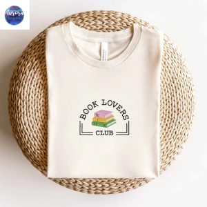 Embroidered Book Lovers Reading Club Shirt