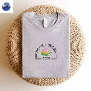 Embroidered Book Lovers Reading Club Shirt