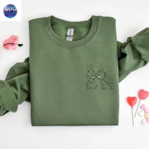 Embroidered Bunny Bunny Lover Sweatshirt