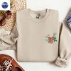 Embroidered Coffee Donut Love Sweatshirt