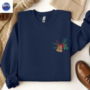 Embroidered Christmas Bell Sweatshirt