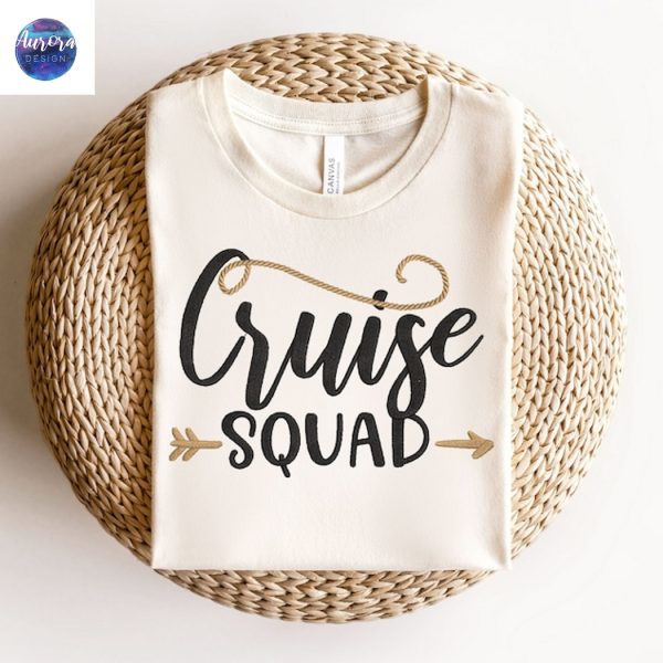 Embroidered Cruise Tribe Cruise Squad Sweatshirt