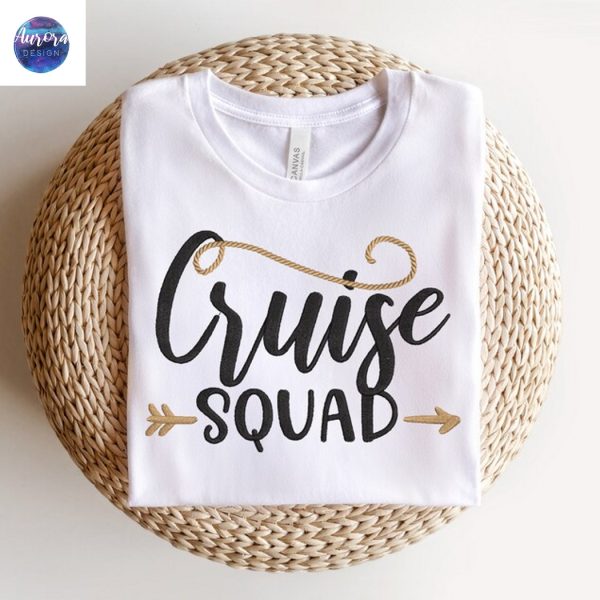 Embroidered Cruise Tribe Cruise Squad Sweatshirt