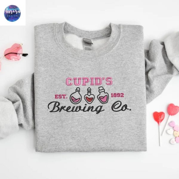 Embroidered Cupids Brewing Co Love Potions Sweatshirt