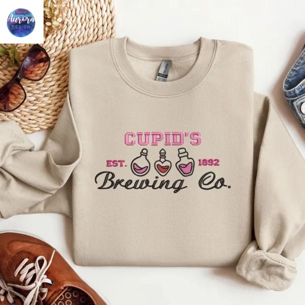 Embroidered Cupids Brewing Co Love Potions Sweatshirt