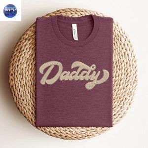 Embroidered Daddy Super Dad Sweatshirt