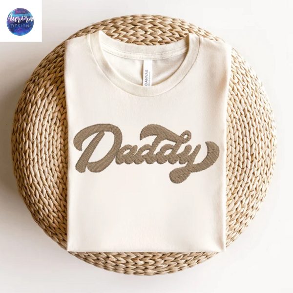 Embroidered Daddy Super Dad Sweatshirt