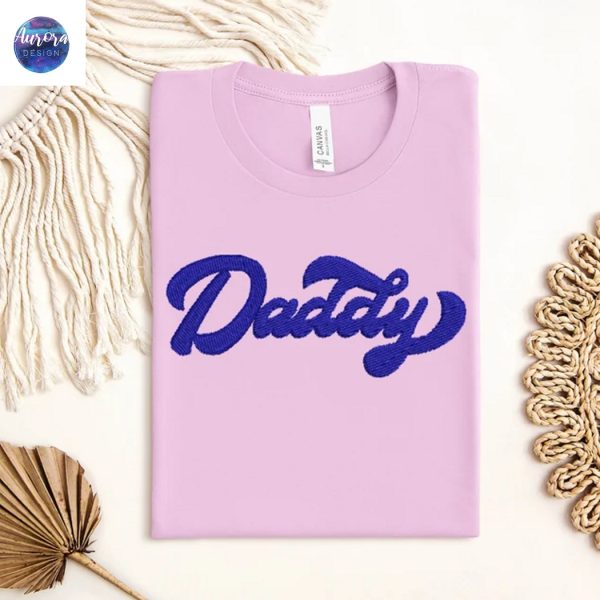 Embroidered Daddy Super Dad Sweatshirt