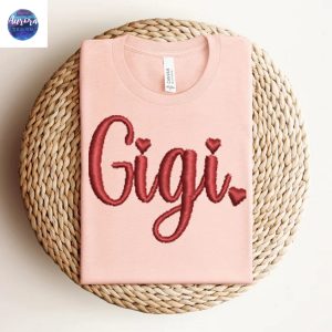 Embroidered Gigi Cute Sweet Shirt