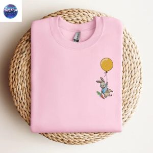 Embroidered Happy Easter Bunny Love Carrot Sweatshirt