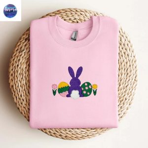 Embroidered Happy Easter Bunny Sweatshirt