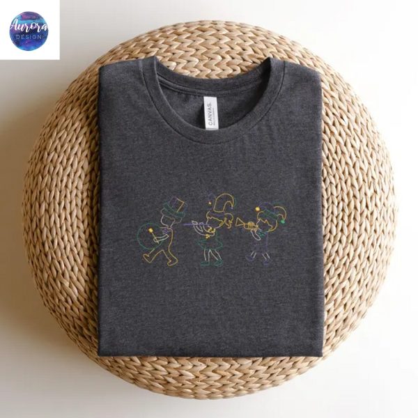 Embroidered Mardi Gras Cute Sweatshirt