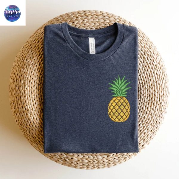 Embroidered Pineapple Cute Pineapple Shirt