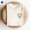 Embroidered Rainbow Dog Paw Pride Shirt