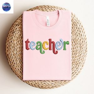 Embroidered Teacher School Inspirational Sweatshirt