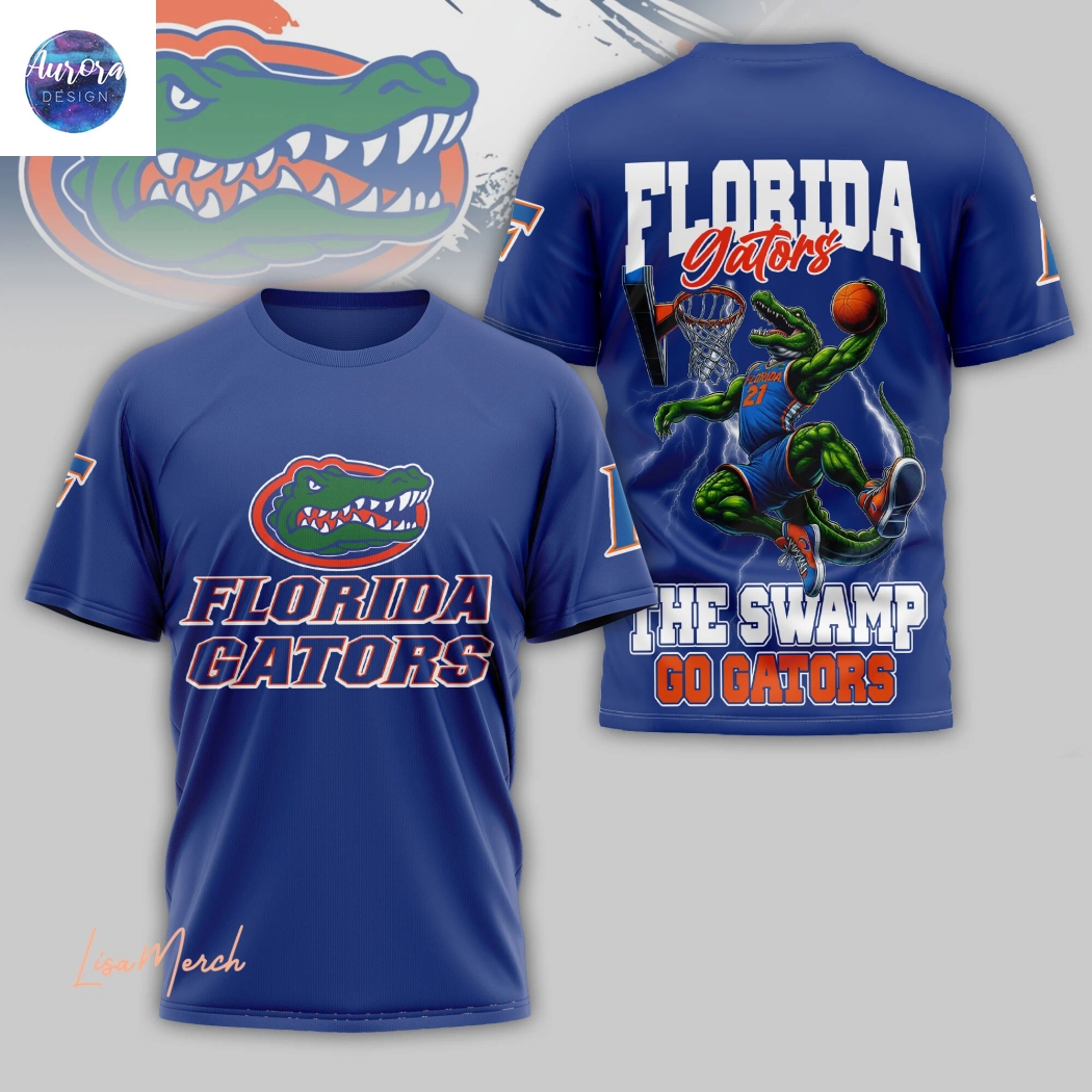 Florida Gators Basketball The Swamp Go Gators 3D T-Shirt Florida Gators Basketball The Swamp Go Gators 3D T-Shirt