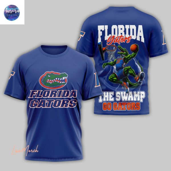 Florida Gators Basketball The Swamp Go Gators 3D T-Shirt
