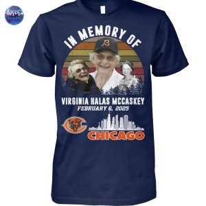 In Memory Of Virginia Halas McCaskey Chicago Bears Unisex T-Shirt