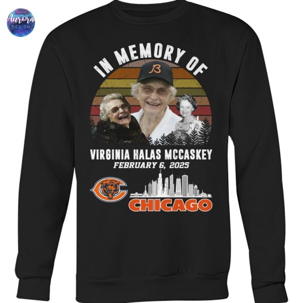 In Memory Of Virginia Halas McCaskey Chicago Bears Unisex T-Shirt