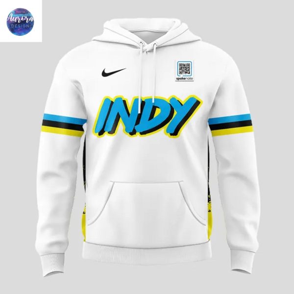 Indiana Pacers Basketball 2025 Hoodie – White