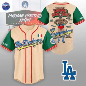 Los Angeles Dodger Mexican Heritage Night Baseball Jersey