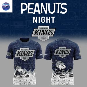 Los Angeles Kings Anniversary Of Peanuts 3D T-Shirt