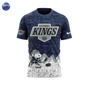 Los Angeles Kings Anniversary Of Peanuts 3D T-Shirt