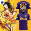 Los Angeles Lakers x One Piece Game Night 3D T-Shirt