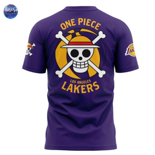 Los Angeles Lakers One Piece Night 3D T-Shirt