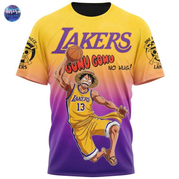 Los angeles Lakers x One Piece 3D T-Shirt