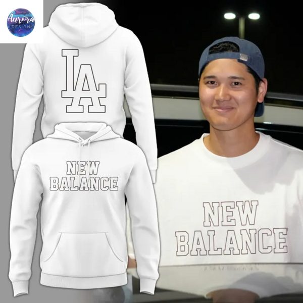 New Blance Los Angeles Dodgers Hoodie – White