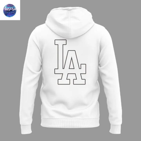 New Blance Los Angeles Dodgers Hoodie – White