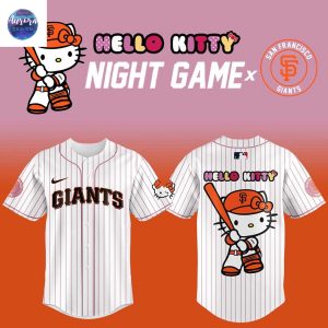 New York Giants x Hello Kitty Night Game 2025 Baseball Jersey