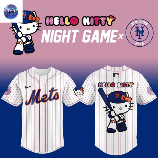 New York Mets x Hello Kitty Night Game 2025 Baseball Jersey